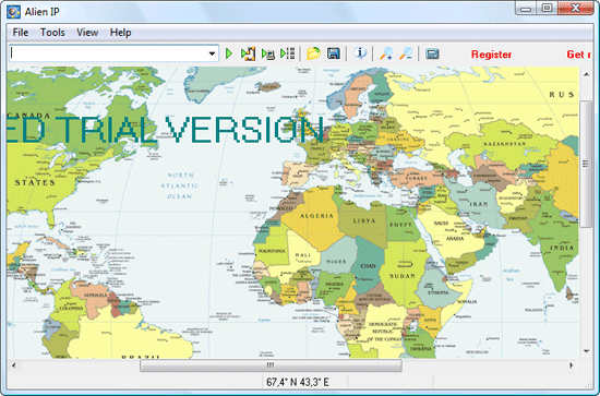 World Map Coordinates