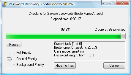 Breaking Word 2007 password