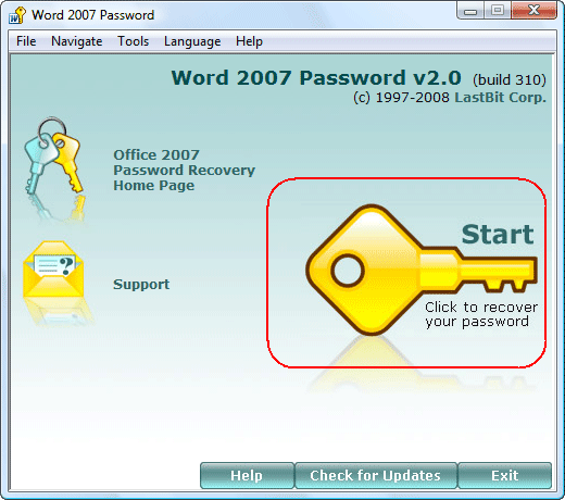 Word 2007 Password